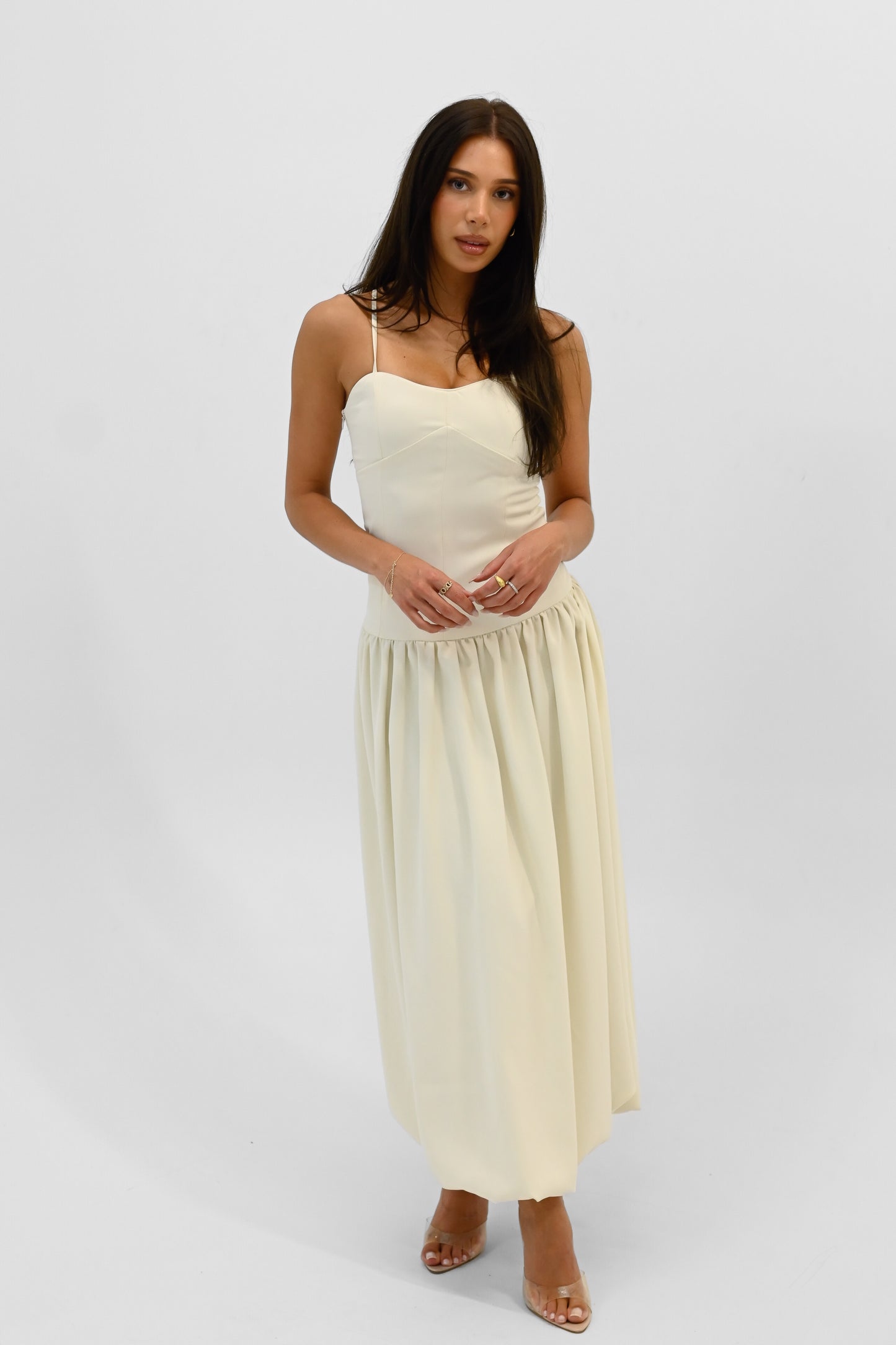 Bubble dress - parchment